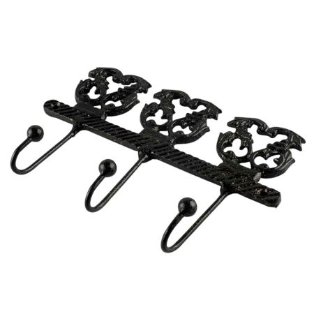 Decorative Black Iron Wall Hooks